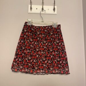 Floral Mini Skirt
